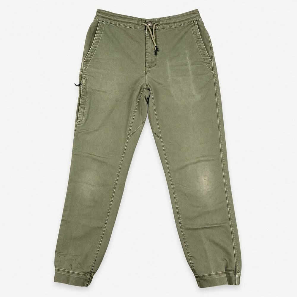 Patagonia Twill Traveler Pants Men's S Industrial Green Stretch Organic Cotton